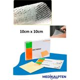 BACTIGRAS Parafinli, Antiseptik Tül Sargı Bezi, Yara ve Yanık Örtüsü, Steril Bez (10CM x 10CM) - 2 Kutu (20 Adet)