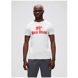 Bad Bear 19.01.07.002 Baskılı Beyaz - Kırmızı Erkek T-Shirt