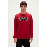 Bad Bear 19.02.12.003-C20 Kırmızı Convex Crewneck Erkek Sweatshirt