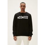Bad Bear 22.02.12.009 Counter Grewneck Bisiklet Yaka Siyah Erkek Sweatshirt