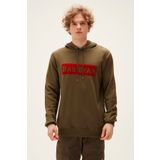 Bad Bear 22.02.12.015-C70 Haki Yeşil Baskılı Kapüşonlu Erkek Sweatshirt