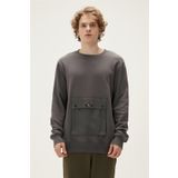 Bad Bear 22.02.12.017-C118 Gri Kangaroo Crewneck Erkek Sweatshirt