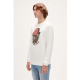 Bad Bear 23.02.12.019 Beyaz Rebel Crewneck Erkek Sweatshirt