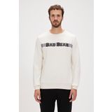 Bad Bear 23.02.12.021 Reflect Bear Crewneck Beyaz Erkek Sweatshirt