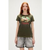 Bad Bear 23.03.07.005-C70 Frog Kadın T-shirt