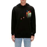 Bad Bear 230212005 Rainbow Siyah Hoodie Erkek Kazak