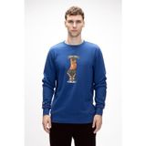 Bad Bear Acme Parlament Mavisi Erkek Baskılı Sweatshirt