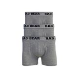 Bad Bear Basıc 3'lü Gri Melanj Erkek Boxer