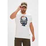 BAD BEAR Bean Erkek Tişört - White - L