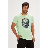 Bad Bear Bean Yeşil Baskılı Erkek Tişört
