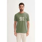 Bad Bear Bear Said Soluk Yeşil Erkek Baskılı Tişört - 2XL
