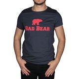 Bad Bear Bear Tee T-Shirt Antrasit Logo Baskılı Erkek Tişört - M