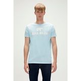 Bad Bear Bear Tee T-Shirt Gök Mavi Logo Baskılı Erkek Tişört - 2XL