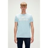 Bad Bear Bear Tee T-Shirt Gök Mavi Logo Baskılı Erkek Tişört - Açık Mavi - XL