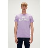 Bad Bear Bear Tee T-Shirt Lavanta Mor Logo Baskılı Erkek Tişört - 2XL