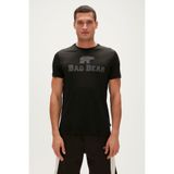 Bad Bear Bear Tee T-Shirt Midnight Siyah Logo Baskılı Erkek Tişört