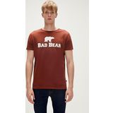 Bad Bear Bear Tee T-Shirt Woody Kahverengi Logo Baskılı Erkek Tişört