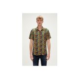 Bad Bear Bi-face Shirt Sarı Kısa Kollu Baskılı Erkek Gömlek