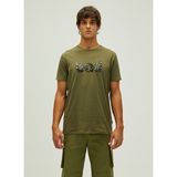 Bad Bear Bisiklet Yaka Baskılı Haki Erkek T-Shirt 22.01.07.014_BAD T-Shırt