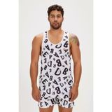 BAD BEAR Bling Off-White Men's Tank Top
