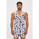 Bad Bear BLING TANK-TOP BEYAZ Erkek Atlet BEYAZ L