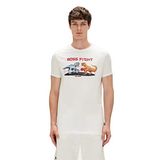 Bad Bear Boss Fight T-Shirt Off-White Beyaz Baskılı Erkek Tişört
