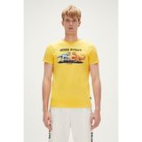 Bad Bear BOSS T-SHIRT PEMBE Erkek T-Shirt 23.01.07.020-C25 - Hardal - XL