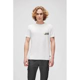 Bad Bear Collectıve T-Shirt Off-White Erkek Bisiklet Yaka Beyaz Tişört