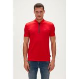 Bad Bear Cord Crimson Red Kırmızı Polo Yaka Fermuarlı Erkek T-shirt
