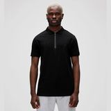 Bad Bear Cord Siyah Polo Yaka Fermuarlı Erkek T-Shirt - 2XL