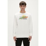 Bad Bear Crayon Crewneck Off-White Beyaz Erkek Sweatshirt - M