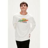 Bad Bear Crayon Crewneck Off-White Beyaz Erkek Sweatshirt - XL