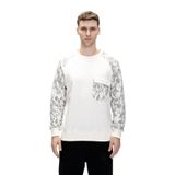 Bad Bear Deep Marshmallow Crewneck Erkek Baskılı Sweatshirt,Beyaz L