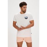 Bad Bear Dustin Beyaz Baskılı Erkek Tişört - XL