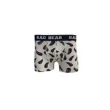 Bad Bear Eggplant Off-White Beyaz Patlıcan Desenli Erkek Boxer