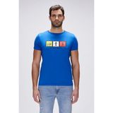 Bad Bear Entree Saks Mavisi Erkek Baskılı Tişört - 2XL - Parlament Mavisi