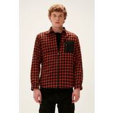 Bad Bear Erkek 220230006 Liam Full-Zip Gömlek, Turuncu, M