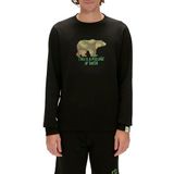 Bad Bear Erkek 230212033 Re-Finger Crewneck Kazak, Siyah, L
