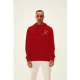 BAD BEAR Erkek PAUSE Kırmızı Kapüşonlu Sweatshirt Hoodie
