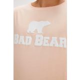 Bad Bear Erkek Pembe Yuvarlak Yaka Tişört