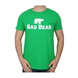 Bad Bear Erkek Yeşil Baskılı Bisiklet Yaka Tişört, L, 190107002-GRN