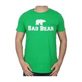 Bad Bear Erkek Yeşil Baskılı Bisiklet Yaka Tişört, XL
