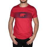 Bad Bear Fancy T-Shirt Crimson Red Kırmızı 3D Baskılı Bisiklet Yaka Erkek Tişört - XL