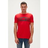 Bad Bear Fancy T-Shirt Crimson Red Kırmızı 3D Baskılı Bisiklet Yaka Erkek Tişört