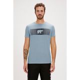 Bad Bear Fancy T-Shirt Element Mavi 3D Baskılı Erkek Tişört, L