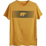 Bad Bear Fancy T-shirt Hardal 3d Baskılı Erkek Tişört-sarı