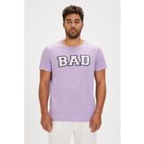 Bad Bear Felt Mor Baskılı Erkek Tişört