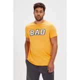 Bad Bear Felt Sarı Baskılı Erkek Tişört - XL