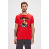 Bad Bear Fever Erkek Kırmızı Yuvarlak Yaka Tişört