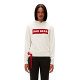 Bad Bear Flog Beyaz Kadın Kapüşonlu Sweatshirt Hoodie M